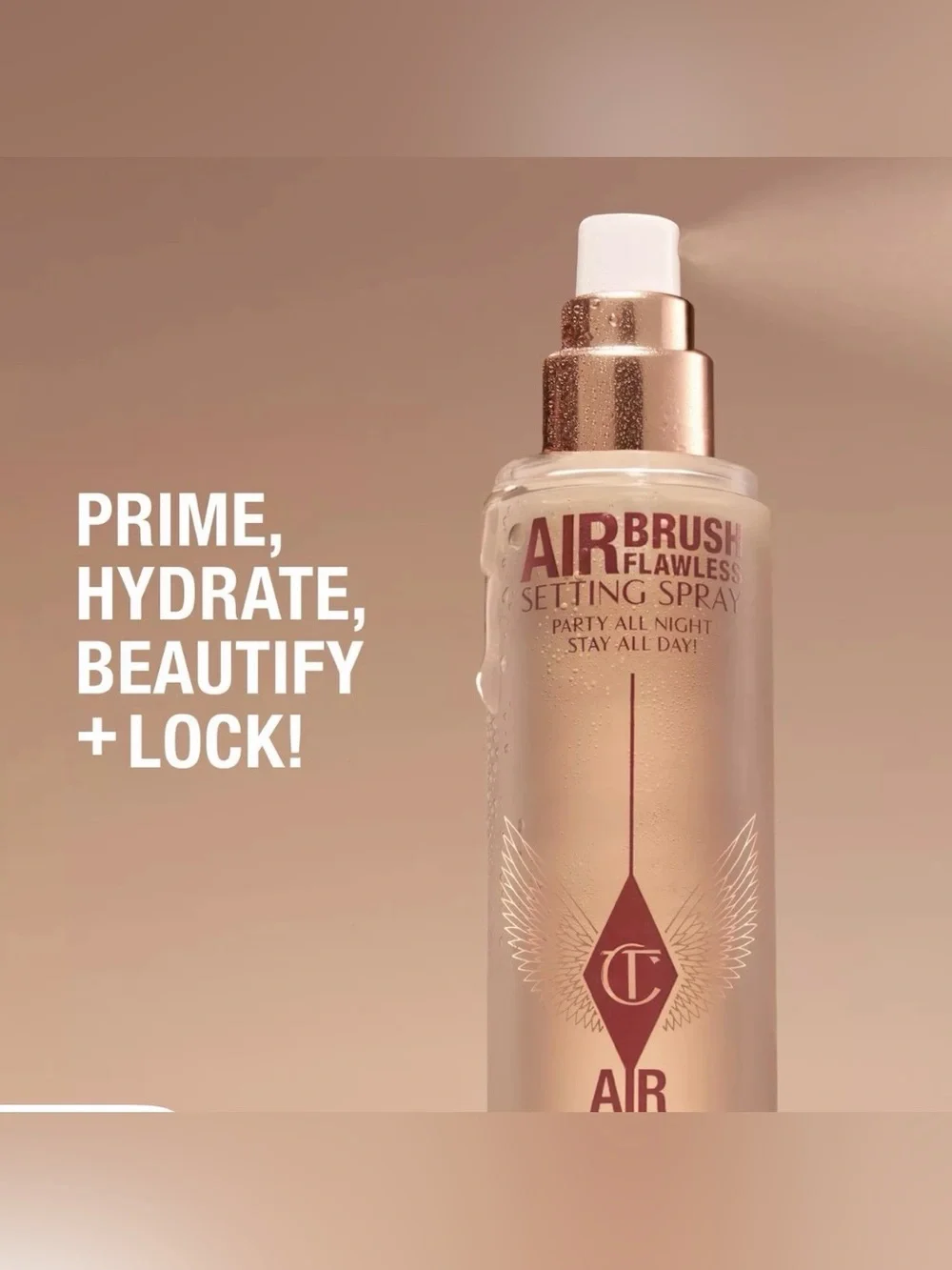 Charlotte Tilbury Airbrush 16HR Setting Spray Travel/Purse Size 15ML/0.5 FL.OZ.